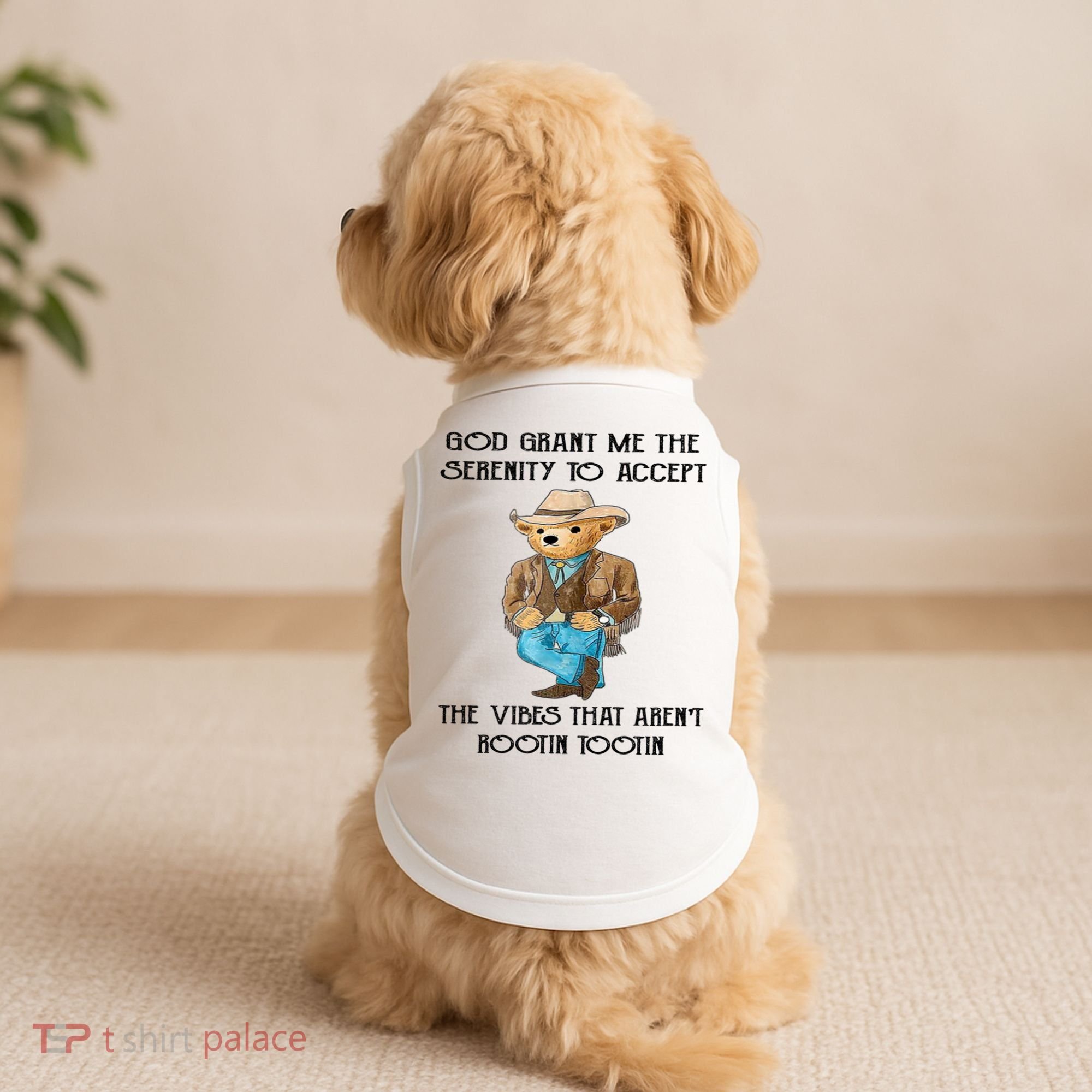 God Grant Me The Serenity To Accept The Vibes Doggie Tank
