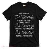 God Grant Me The Serenity Prayer Inspirational Spiritual T-Shirt thumb 0