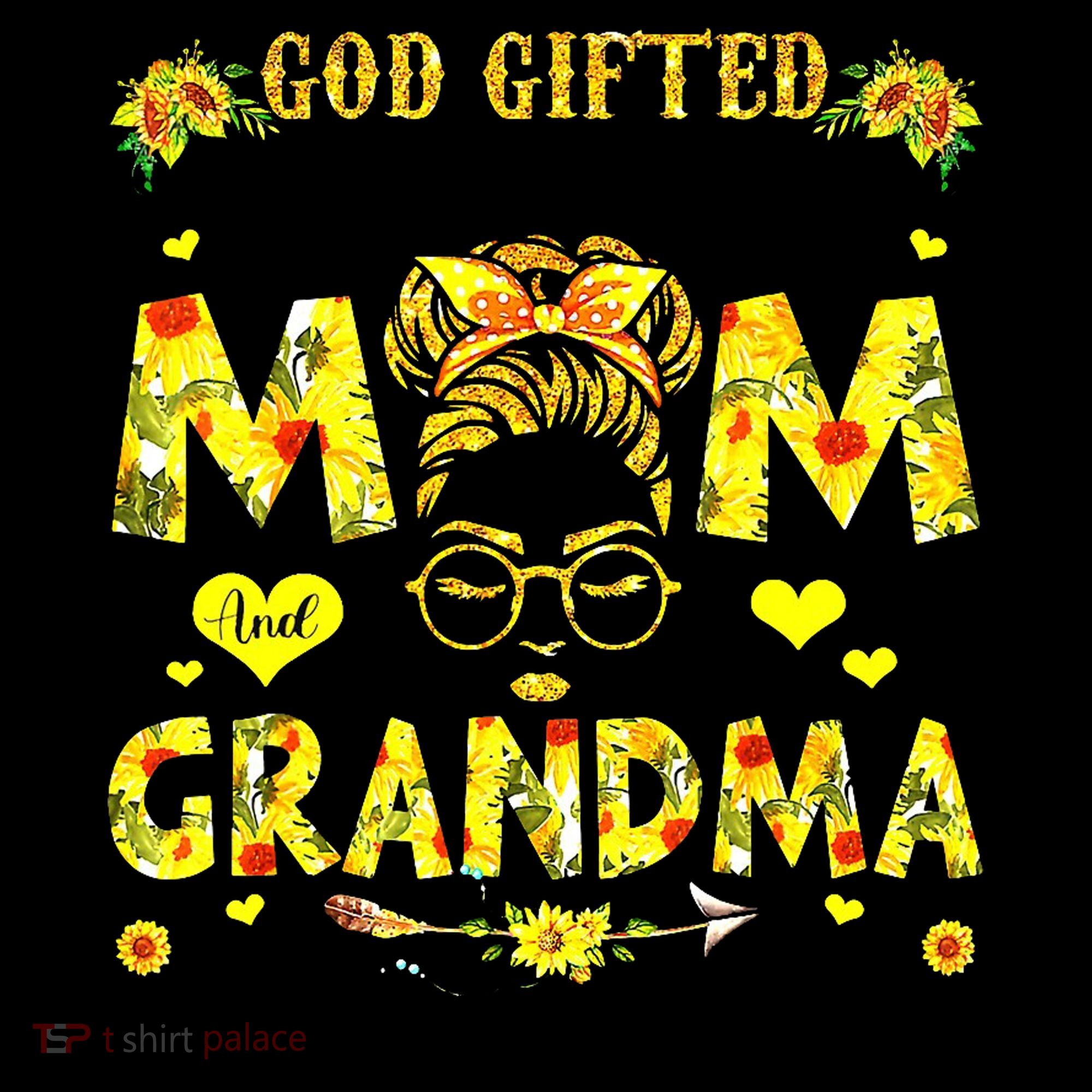 God Gifted Me Two Titles Mom And Grandma Rock Both Coffee Mug