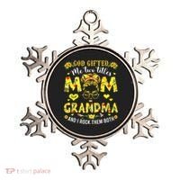 God Gifted Me Two Titles Mom And Grandma Rock Both Ornament thumb 0