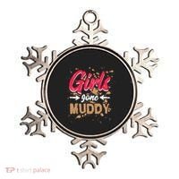 Girl Gone Muddy Mud Runs For Wo Mud Running Team Ornament thumb 0