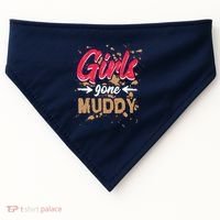 Girl Gone Muddy Mud Runs For Wo Mud Running Team USA-Made Doggie Bandana thumb 0