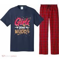 Girl Gone Muddy Mud Runs For Wo Mud Running Team Pajama Set thumb 0