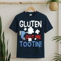 Gluten Got Me Tootin Gluten Allergy Celiac Disease T-Shirt thumb 2