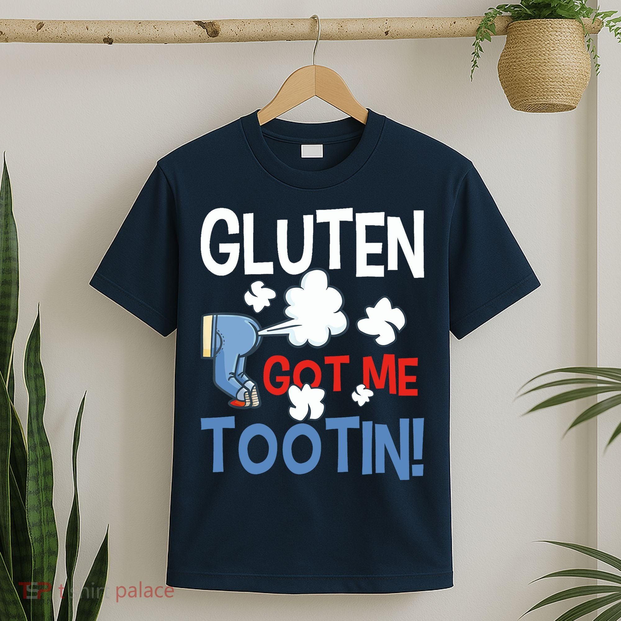 Gluten Got Me Tootin Gluten Allergy Celiac Disease T-Shirt