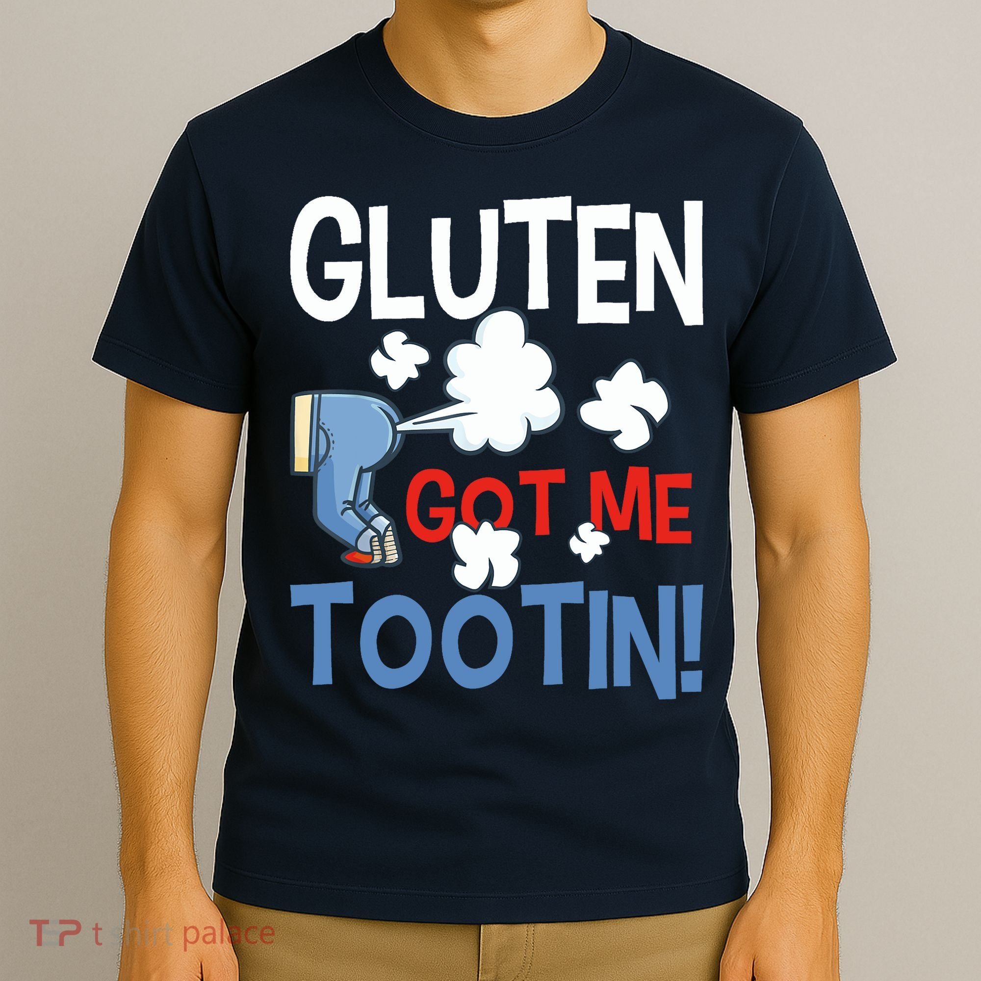 Gluten Got Me Tootin Gluten Allergy Celiac Disease T-Shirt