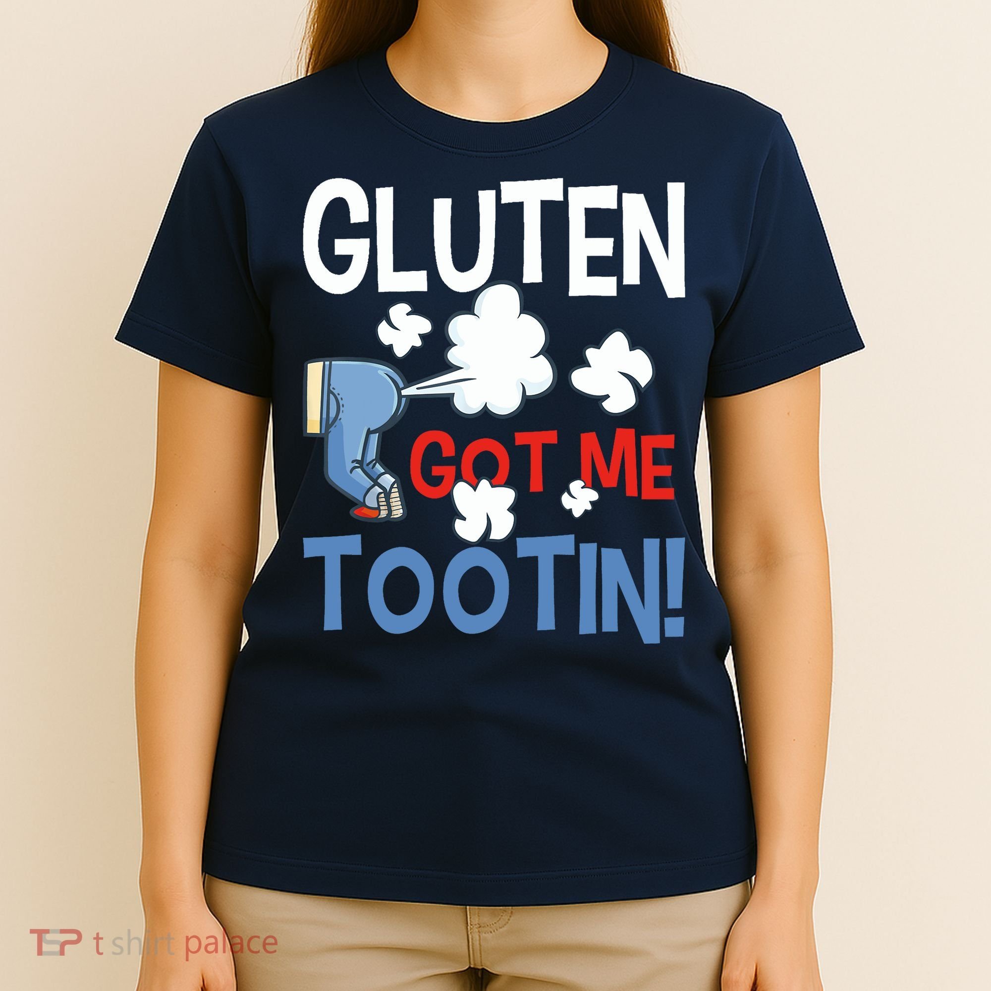 Gluten Got Me Tootin Gluten Allergy Celiac Disease T-Shirt