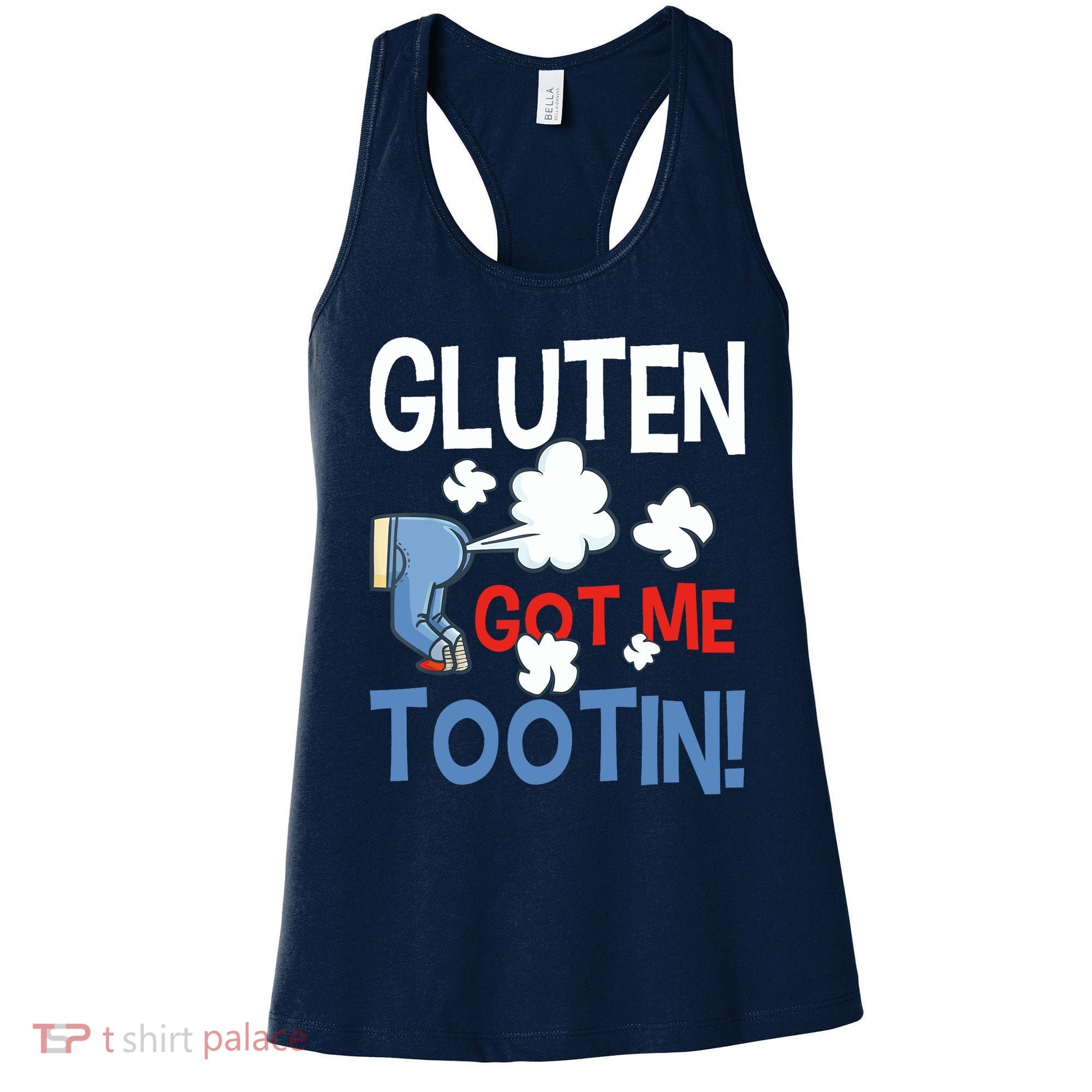 Gluten Got Me Tootin Gluten Allergy Celiac Disease Women's Tank Top