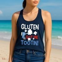 Gluten Got Me Tootin Gluten Allergy Celiac Disease Women's Tank Top thumb 2