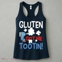 Gluten Got Me Tootin Gluten Allergy Celiac Disease Women's Tank Top thumb 3