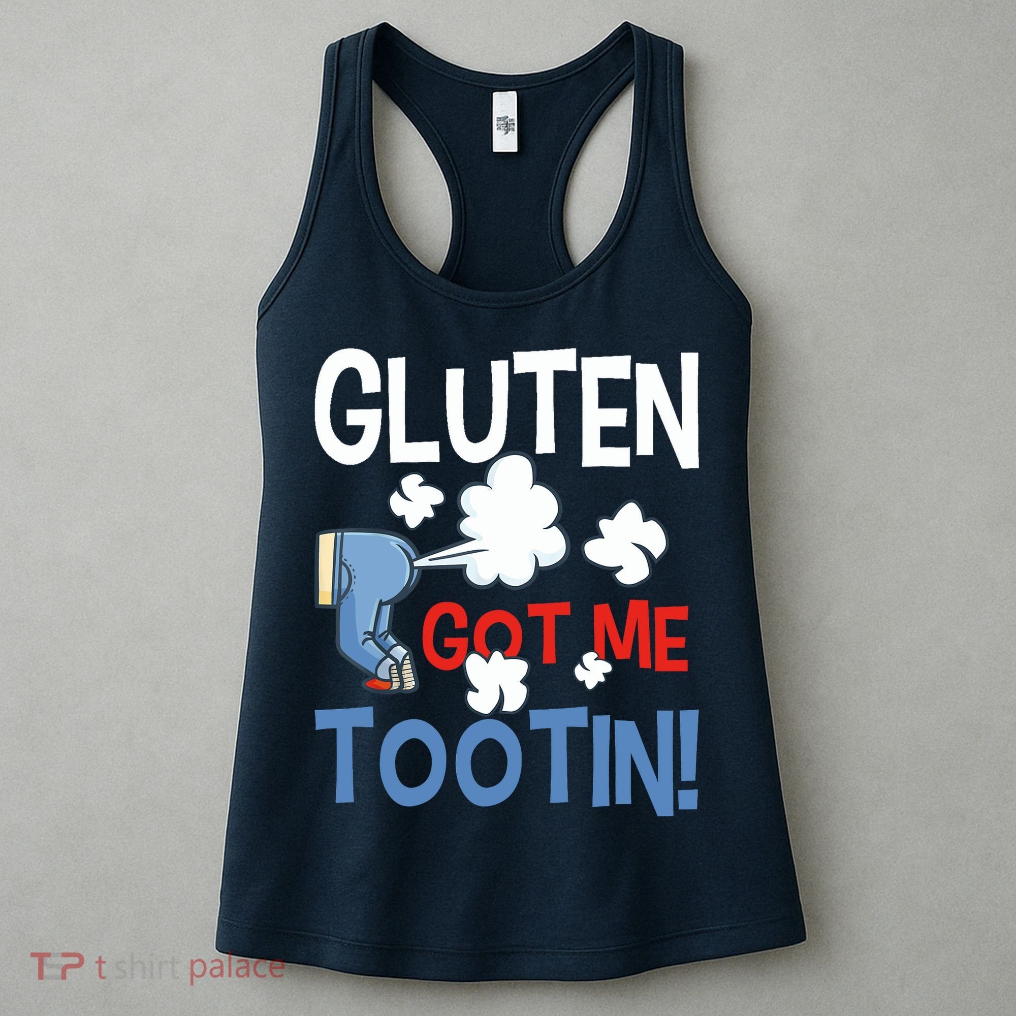 Gluten Got Me Tootin Gluten Allergy Celiac Disease Women's Tank Top