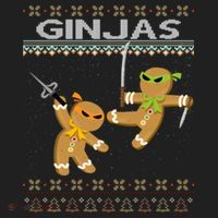 Ginjas Gingerbread Ninjas Ninjabread Christmas Ugly Sweater Women's Sweatshirt thumb 2