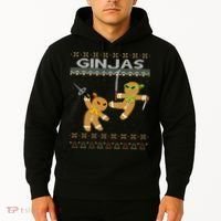 Ginjas Gingerbread Ninjas Ninjabread Christmas Ugly Sweater Hoodie thumb 2