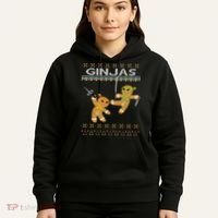 Ginjas Gingerbread Ninjas Ninjabread Christmas Ugly Sweater Hoodie thumb 5