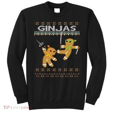 Ginjas Gingerbread Ninjas Ninjabread Christmas Ugly Sweater Sweatshirt