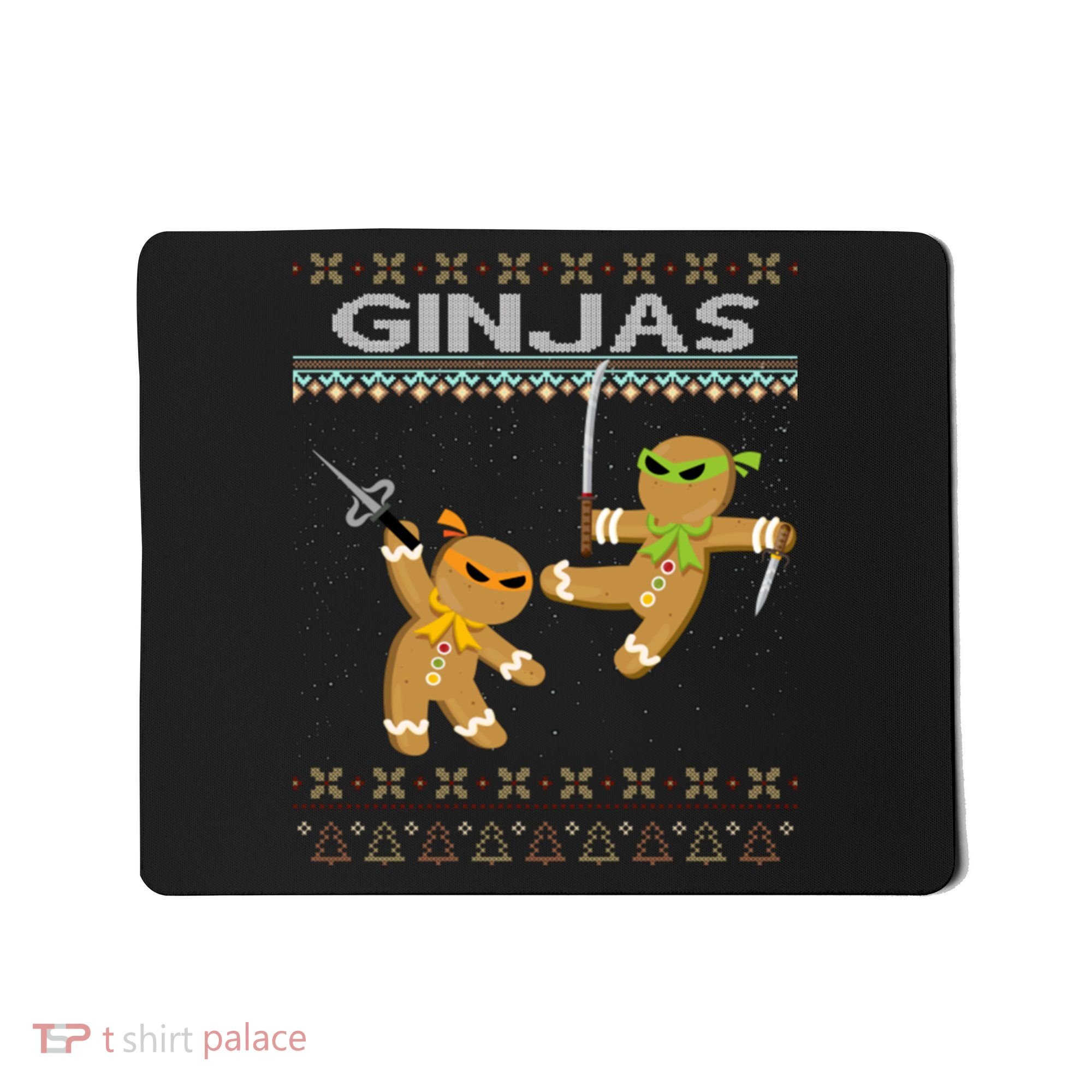 Ginjas Gingerbread Ninjas Ninjabread Christmas Ugly Sweater Mousepad
