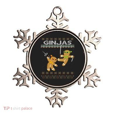Ginjas Gingerbread Ninjas Ninjabread Christmas Ugly Sweater Ornament