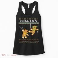 Ginjas Gingerbread Ninjas Ninjabread Christmas Ugly Sweater Women's Tank Top thumb 0
