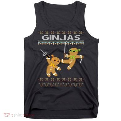 Ginjas Gingerbread Ninjas Ninjabread Christmas Ugly Sweater Tank Top