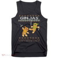 Ginjas Gingerbread Ninjas Ninjabread Christmas Ugly Sweater Tank Top thumb 0