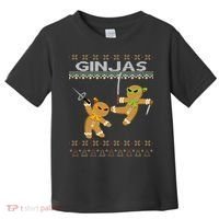 Ginjas Gingerbread Ninjas Ninjabread Christmas Ugly Sweater Toddler T-Shirt thumb 0
