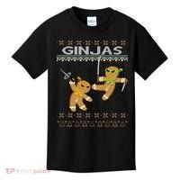 Ginjas Gingerbread Ninjas Ninjabread Christmas Ugly Sweater Kids T-Shirt thumb 0