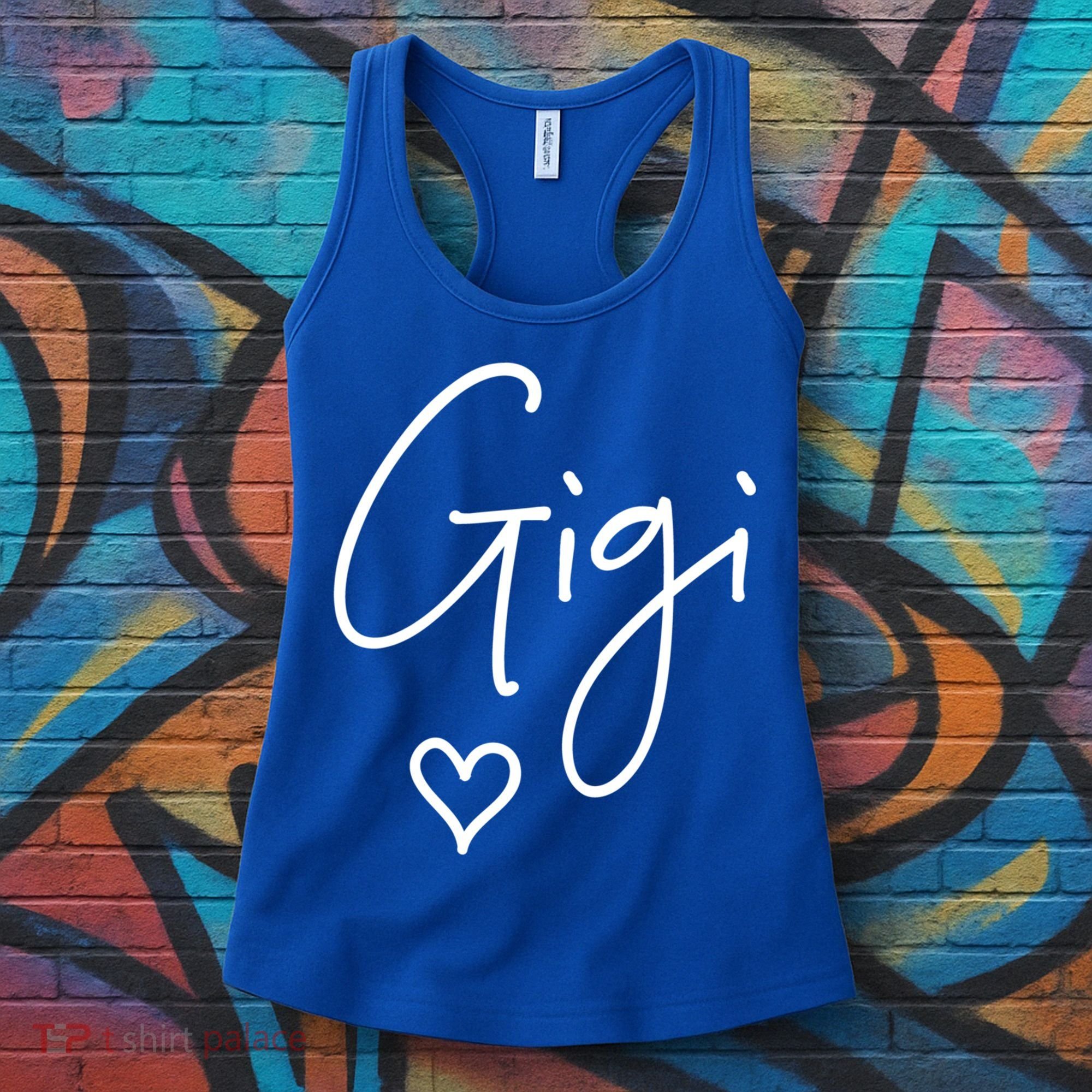 Gigi Grandma Name Christmas Mother's Day Birthday Gift Women's Tank Top