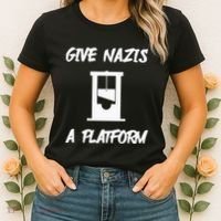 Gabe Give Nazis A Platform Women's T-Shirt thumb 2