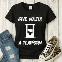 Gabe Give Nazis A Platform Women's T-Shirt thumb 3