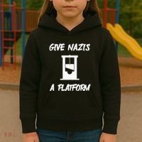 Gabe Give Nazis A Platform Kids Hoodie thumb 3