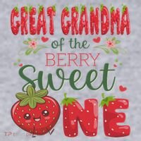 Great Grandma Of The Berry Sweet One 1st Birthday Strawberry Women's Sweatshirt thumb 2