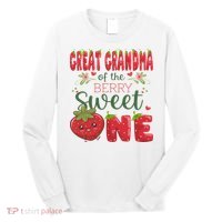 Great Grandma Of The Berry Sweet One 1st Birthday Strawberry Long Sleeve Shirt thumb 0