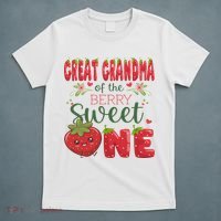 Great Grandma Of The Berry Sweet One 1st Birthday Strawberry T-Shirt thumb 5