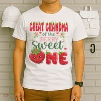 Great Grandma Of The Berry Sweet One 1st Birthday Strawberry T-Shirt thumb 6