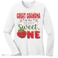 Great Grandma Of The Berry Sweet One 1st Birthday Strawberry Women's Long Sleeve Shirt thumb 0