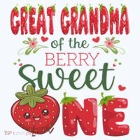 Great Grandma Of The Berry Sweet One 1st Birthday Strawberry Women's Long Sleeve Shirt thumb 2