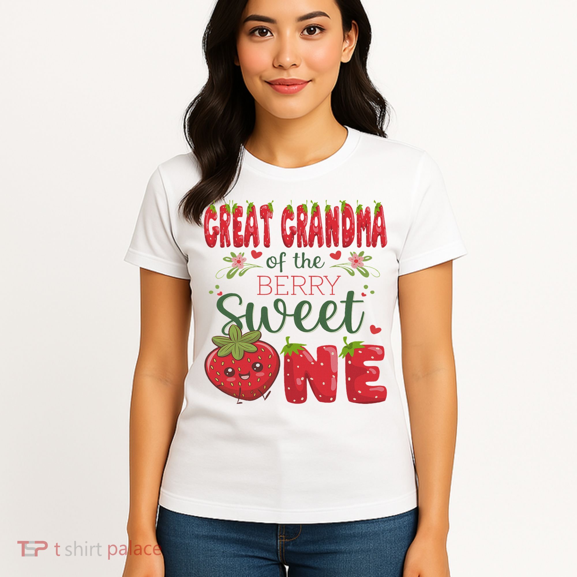 Great Grandma Of The Berry Sweet One 1st Birthday Strawberry Women's T-Shirt
