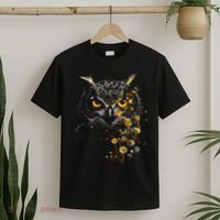 Great Gift Owl Dandelion Wildlife Owls Nature Art  T-Shirt thumb 2