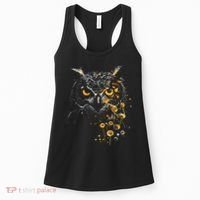 Great Gift Owl Dandelion Wildlife Owls Nature Art  Women's Tank Top thumb 0