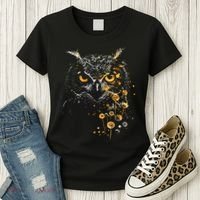 Great Gift Owl Dandelion Wildlife Owls Nature Art  Women's T-Shirt thumb 3
