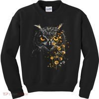 Great Gift Owl Dandelion Wildlife Owls Nature Art  Kids Sweatshirt thumb 0