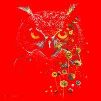 Great Gift Owl Dandelion Wildlife Owls Nature Art  Santa Hat thumb 1