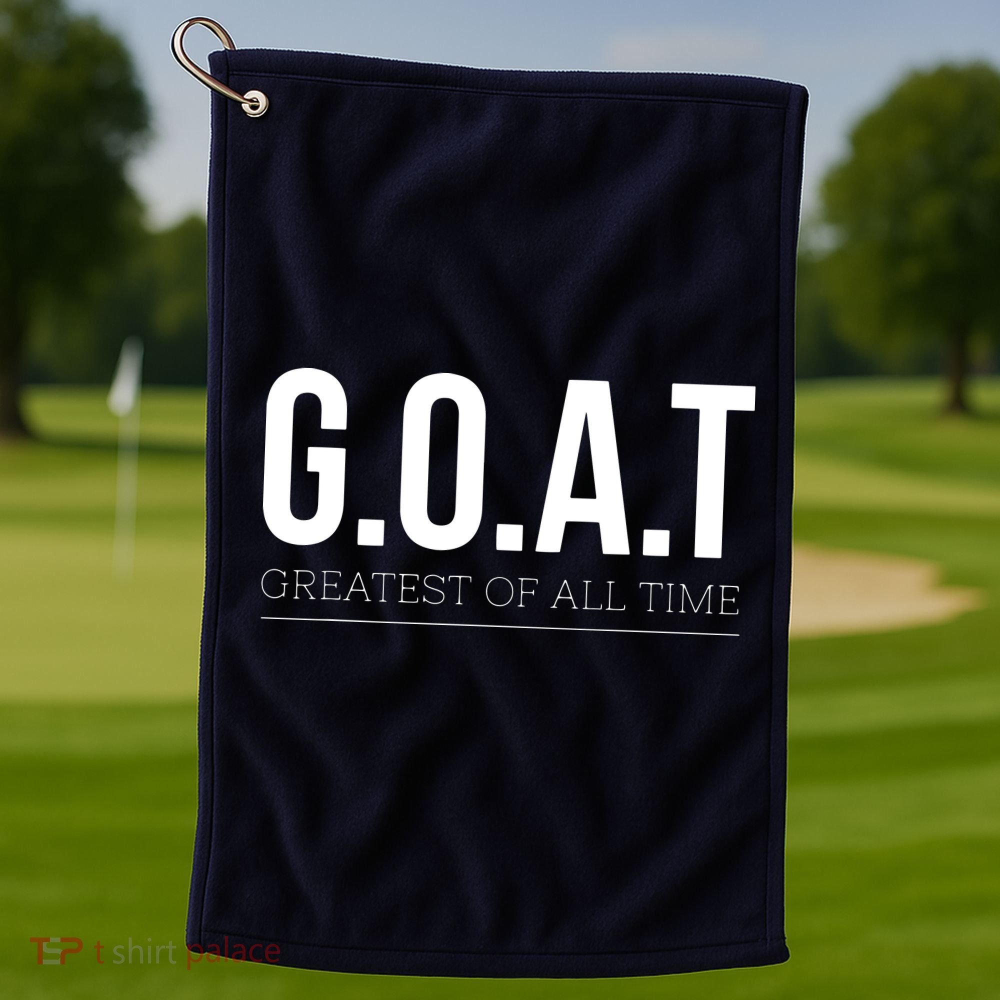 GOAT Greatest Of All Time Golf Towel