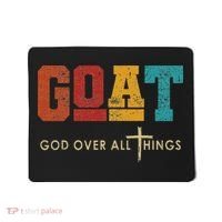 Goat God Over All Things Jesus Religion God Bible Christian Mousepad thumb 0