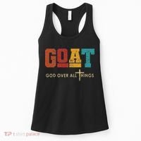 Goat God Over All Things Jesus Religion God Bible Christian Women's Tank Top thumb 0