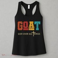 Goat God Over All Things Jesus Religion God Bible Christian Women's Tank Top thumb 3