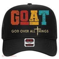 Goat God Over All Things Jesus Religion God Bible Christian Hat thumb 0