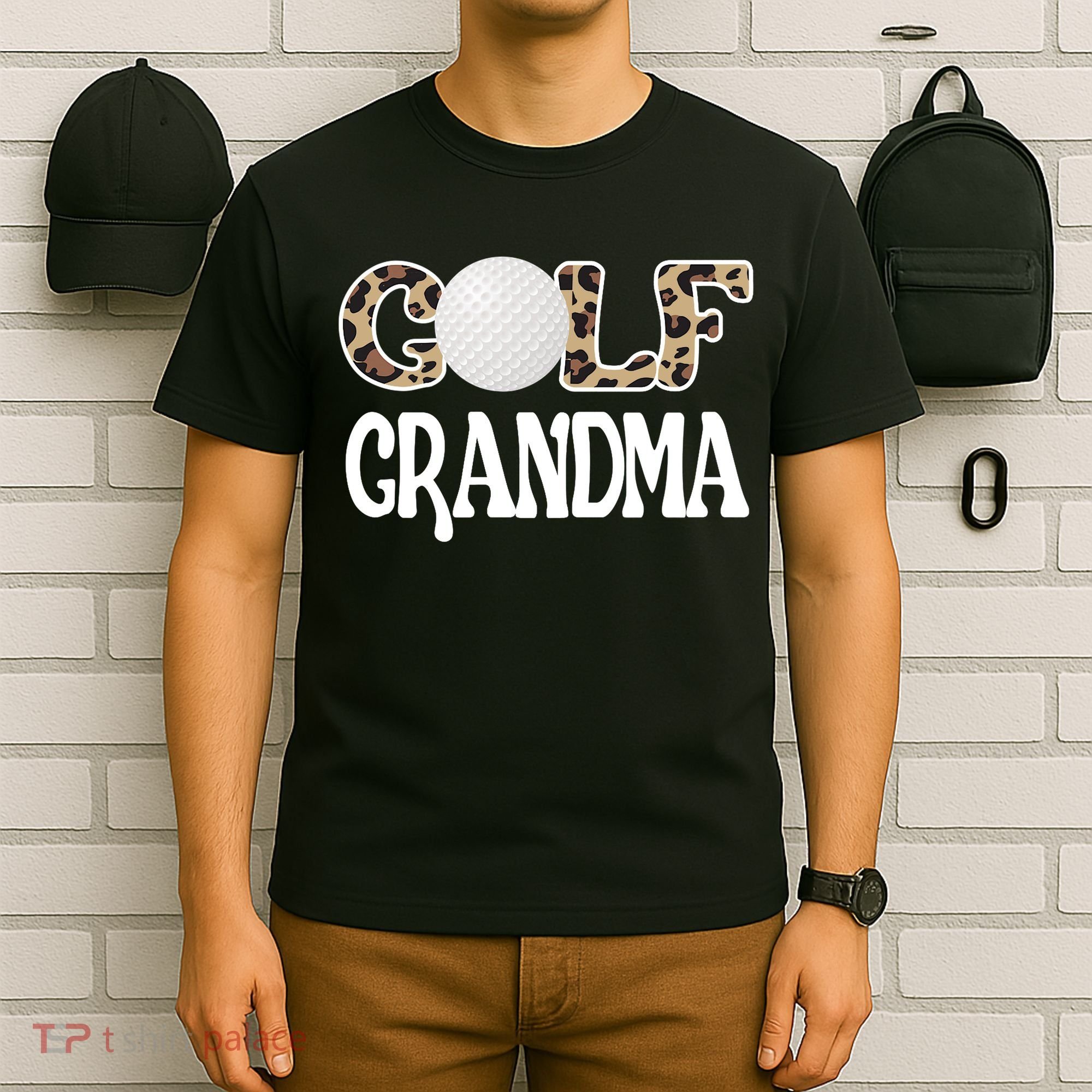 Golf Grandma Of A Golf Player Golfing Grandma Premium T-Shirt