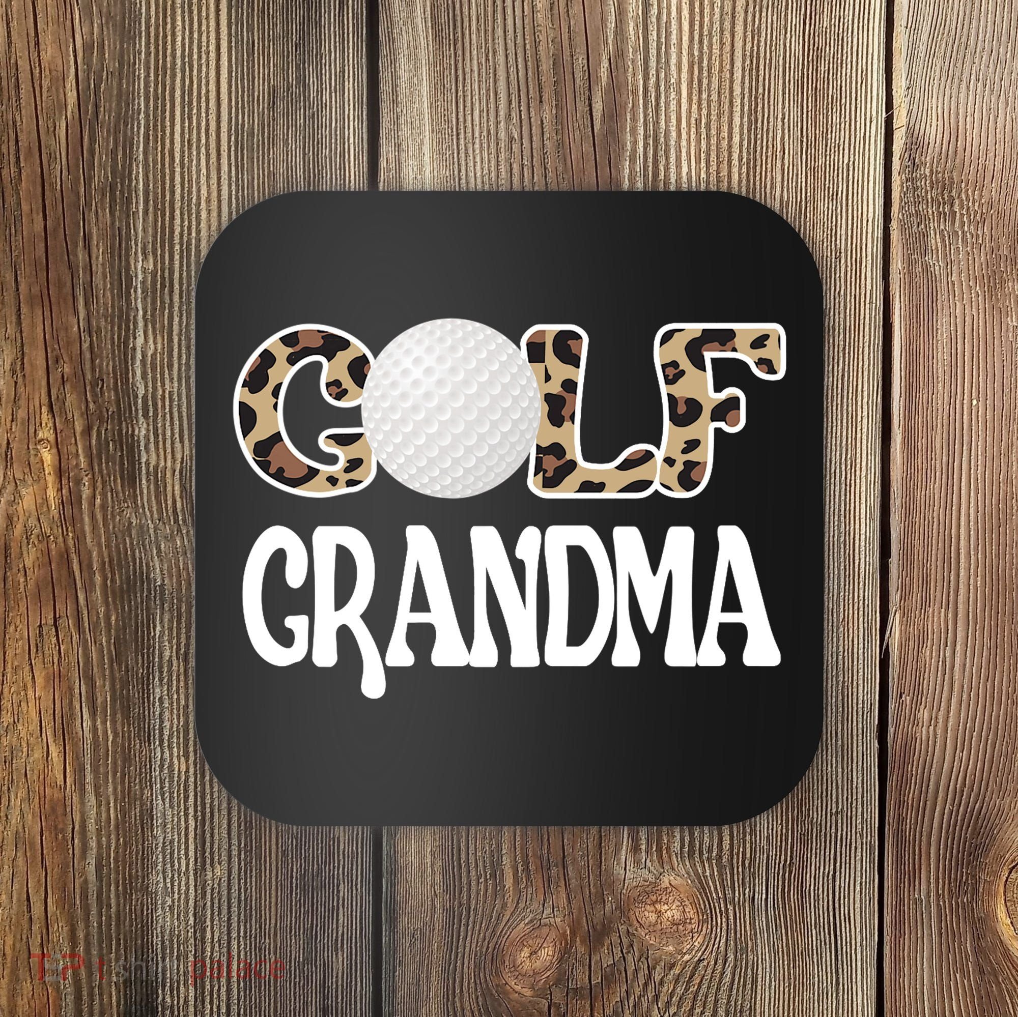 Golf Grandma Of A Golf Player Golfing Grandma Premium Coaster