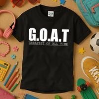 GOAT Greatest Of All Time Kids T-Shirt thumb 3